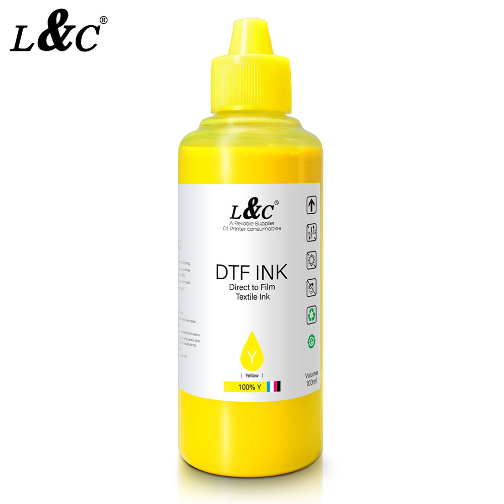 优质补充墨水 100 毫升白色颜料 dtf 墨水 dtf 适用于白色墨水循环 epson p600 r1390 i3200