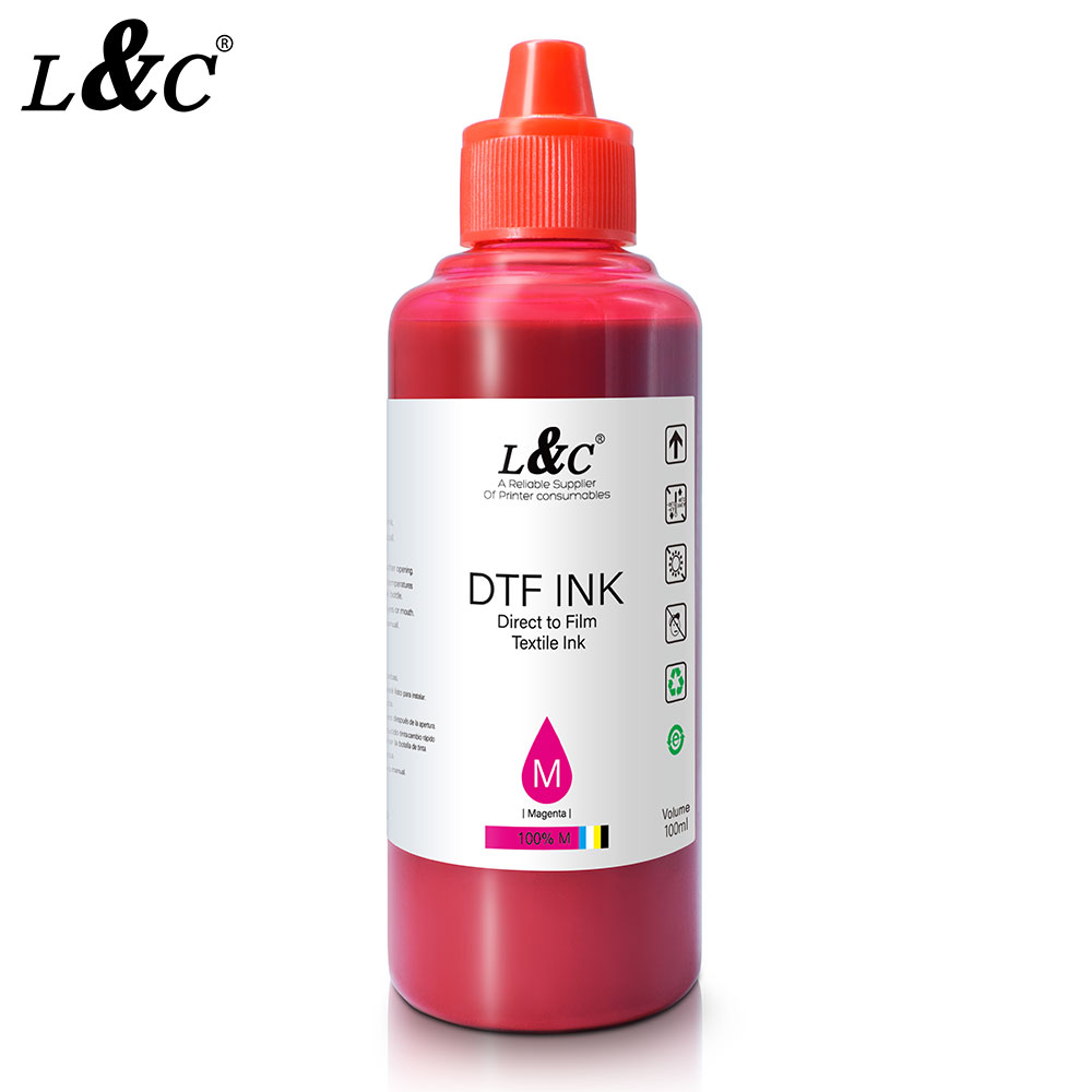 优质补充墨水 100 毫升白色颜料 dtf 墨水 dtf 适用于白色墨水循环 epson p600 r1390 i3200