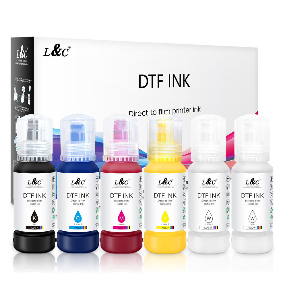 优质补充墨水 100 毫升白色颜料 dtf 墨水 dtf 适用于白色墨水循环 epson p600 r1390 i3200