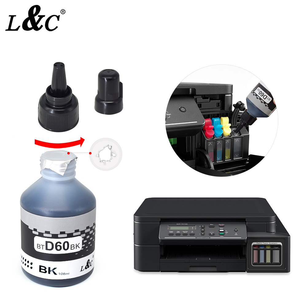 BTD60 BT6000 BT5000 兼容染料墨水 兄弟打印机水性补充墨水
