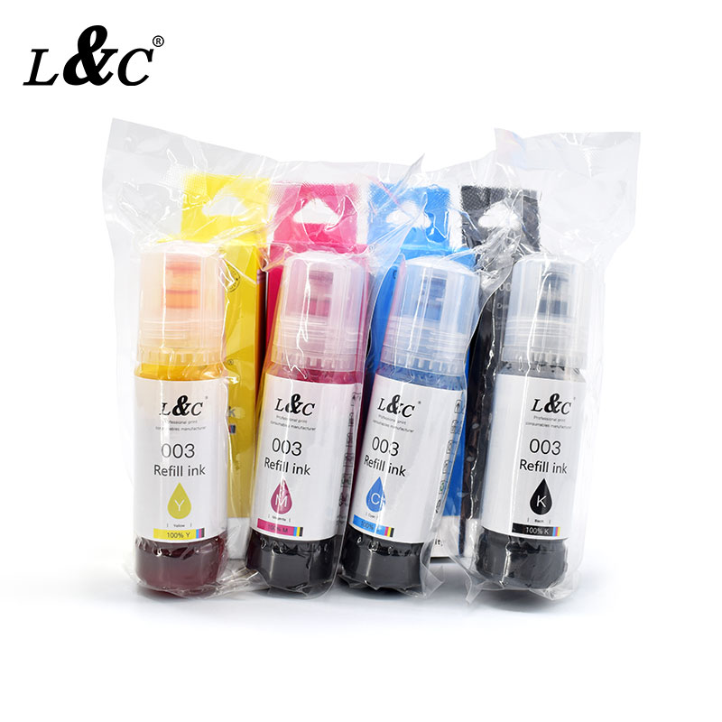 优质 EP003 兼容散装水瓶补充装 Tinta Dye 003 墨水适用于爱普生 L3100 L5196 L3110 L3150 打印机