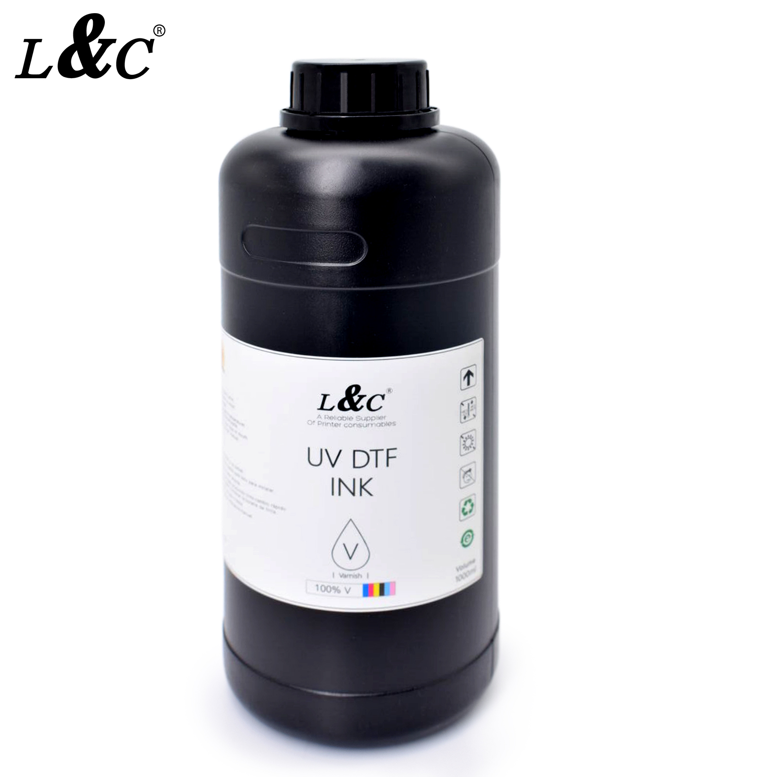 高级纺织补充装 AB UV Dtf 胶片 UV Dtf 墨水适用于爱普生打印机 1390 i3200 dx5 dx7 TX800 XP600